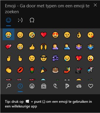 Windows 10 tips voor beginners Emoji