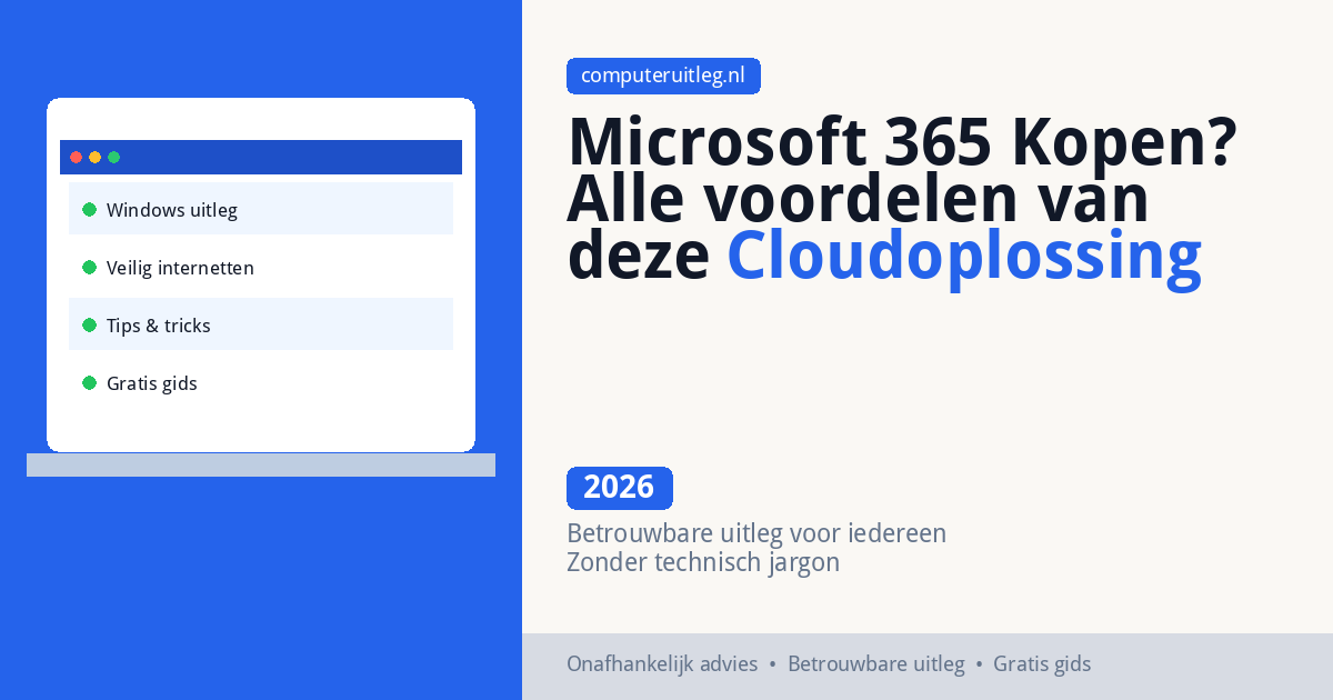 Microsoft 365 Kopen? Alle voordelen van deze Cloudoplossing